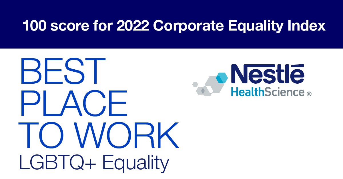 Nestlé Health Science Recognized for LGBTQ+ Workplace Equality Efforts